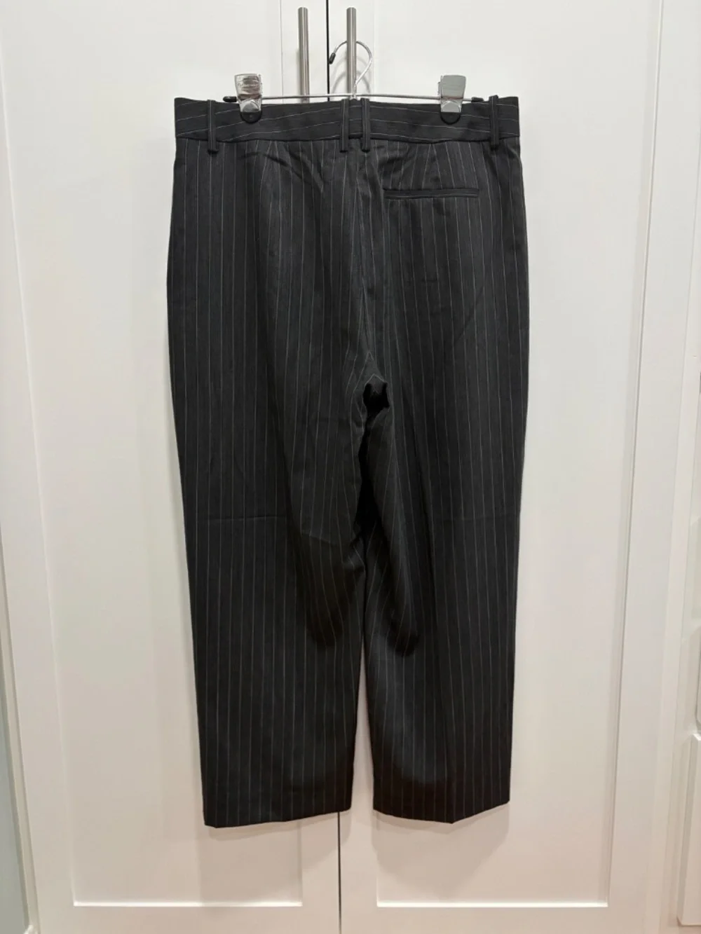 NWT J.Crew Italian Wool Blend Pinstripe Pleated Tapered Pants 12
